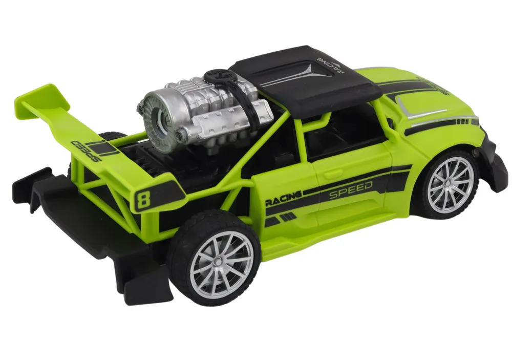 speed x auto na daljinsko upravljanje s efektom dima zeleni - slika 4