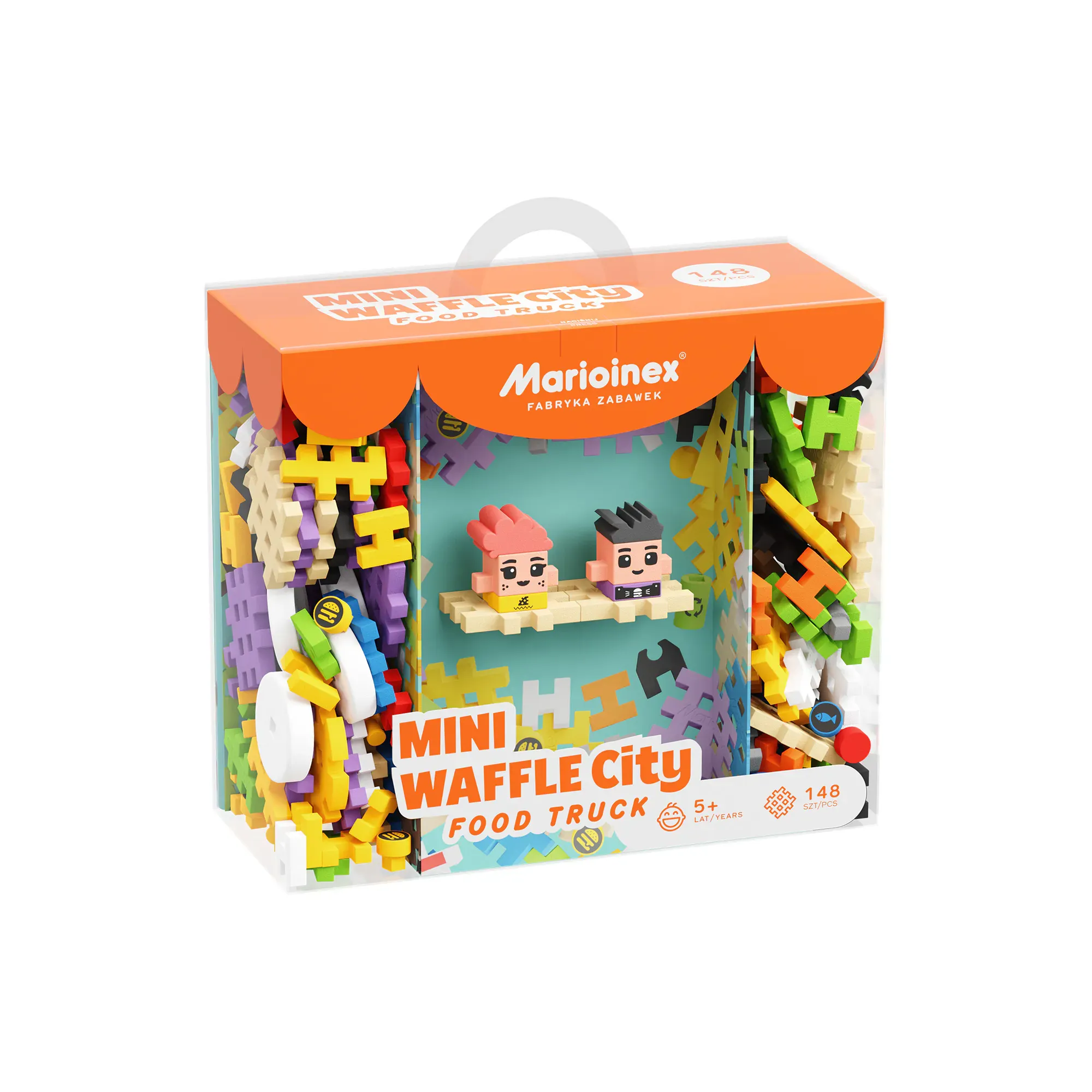marioinex set waffle kockica kamion s hranom 148kom. - slika 2