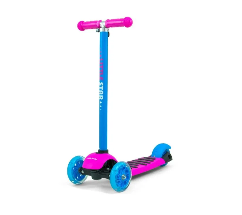 milly mally romobil 3u1 little star rozno - plavi - slika 4