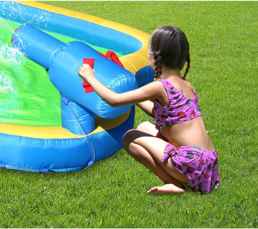 happy hop vodeni tobogan water fun s bazenom - slika 10