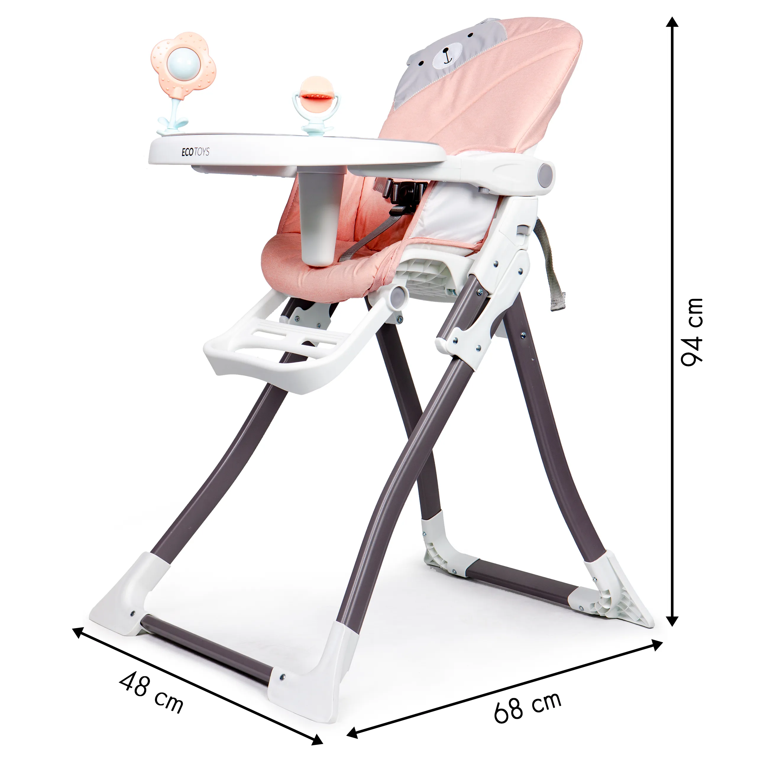 ecotoys hc301 hranilica za bebu roza - slika 6