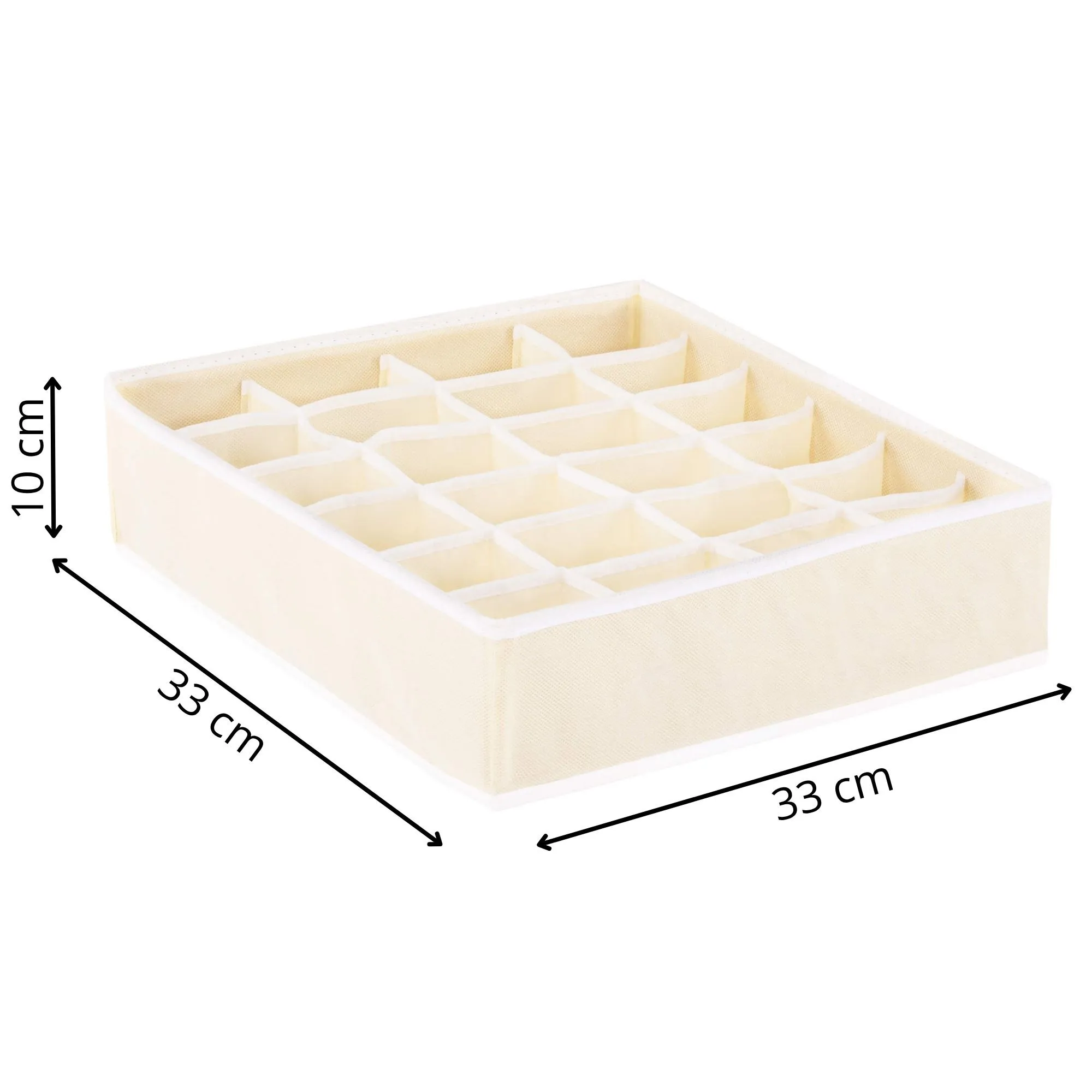 organizator ladica, bež 24 odjeljka - slika 9