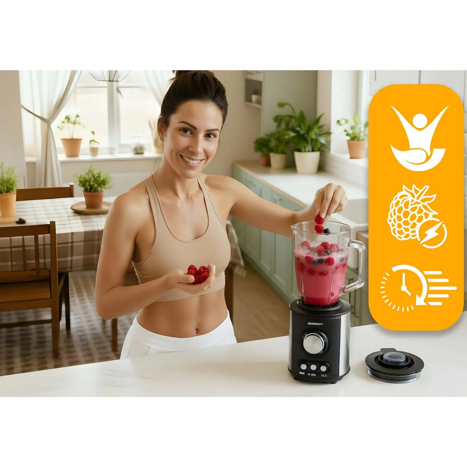 berdsen blender s vrčem, crni 800w - slika 5