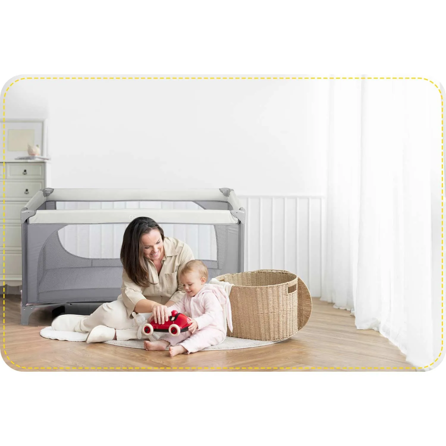 putni krevetić 125 x 65 x 78 cm rk-240 svijetlo siva - slika 8