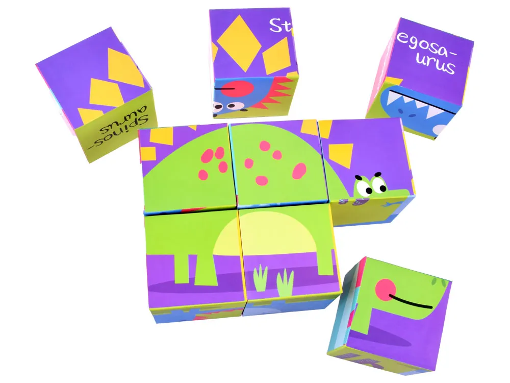 set puzzle kocki dinosauri 6 slika - slika 8