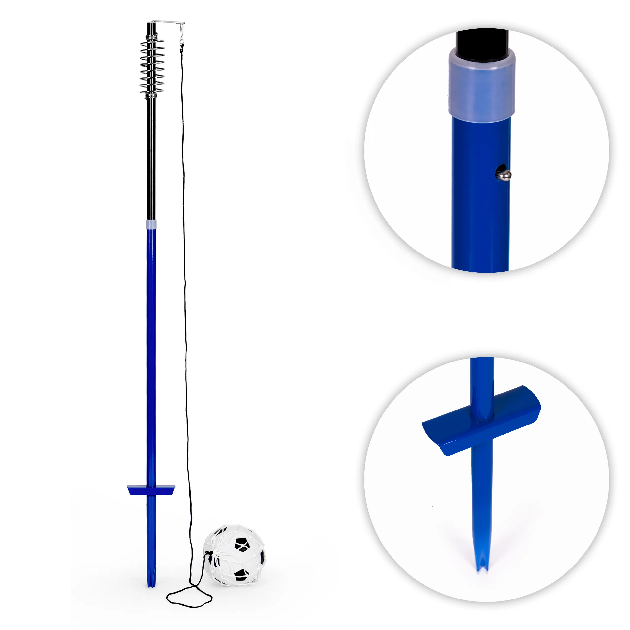 movepro nogometni set za trening na užetu s stupom, oprugom, loptom i pumpom. - slika 8