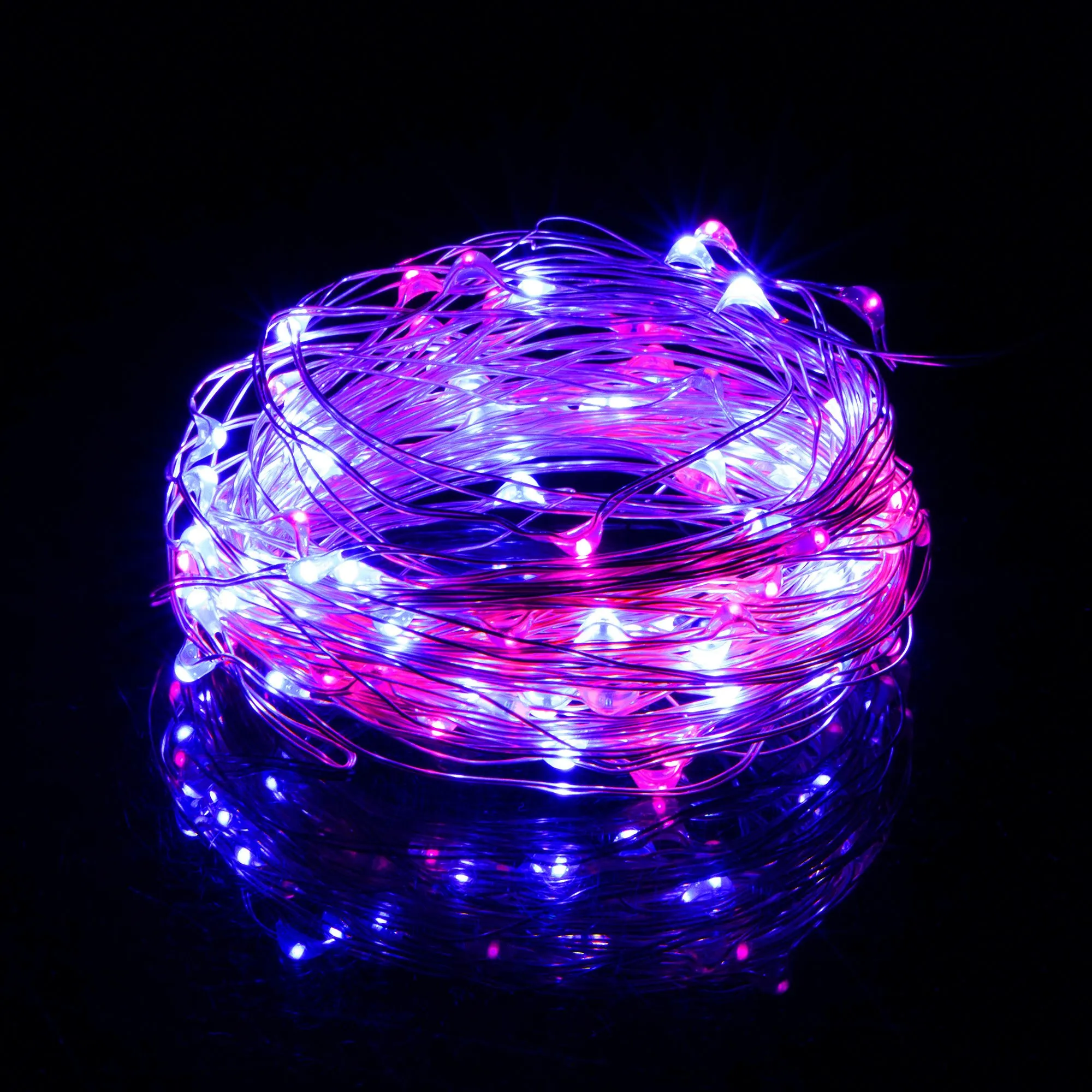 led lampice na baterije, 100 led dioda - slika 3