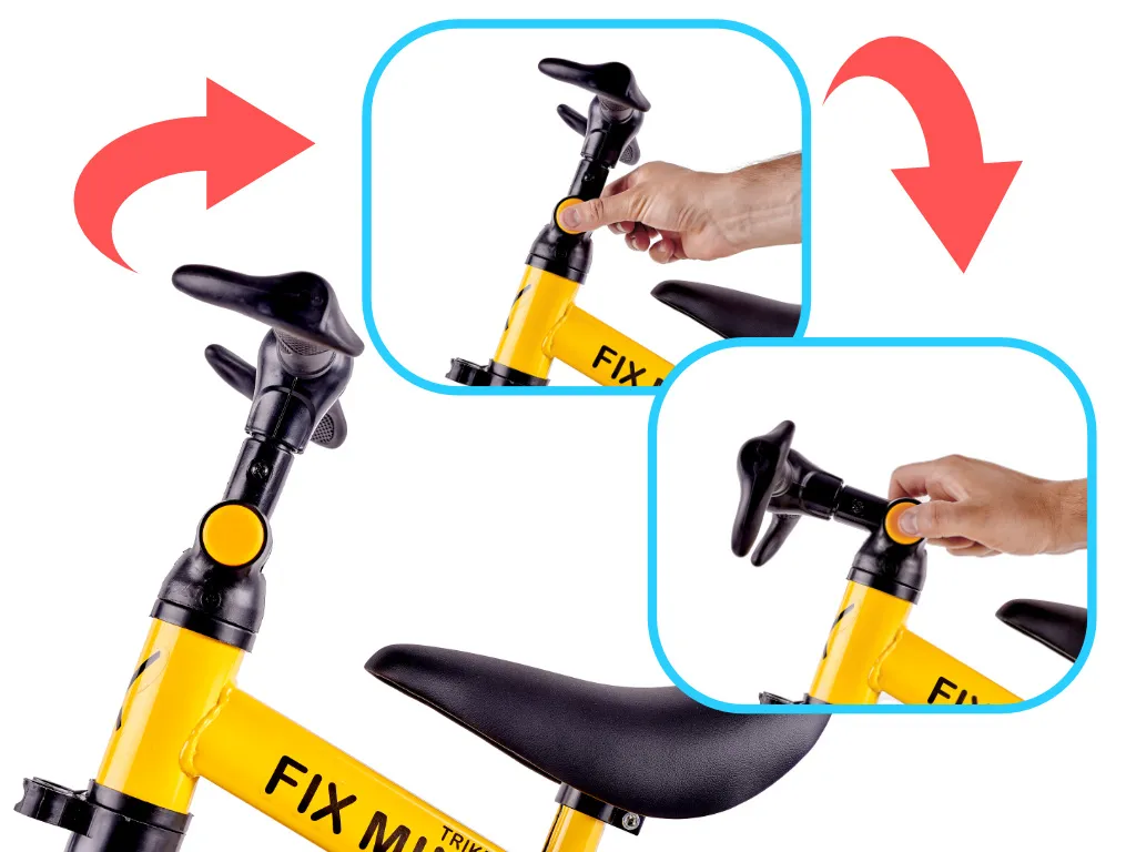 trike fix mini 3u1 tricikl s pedalama žuti - slika 7