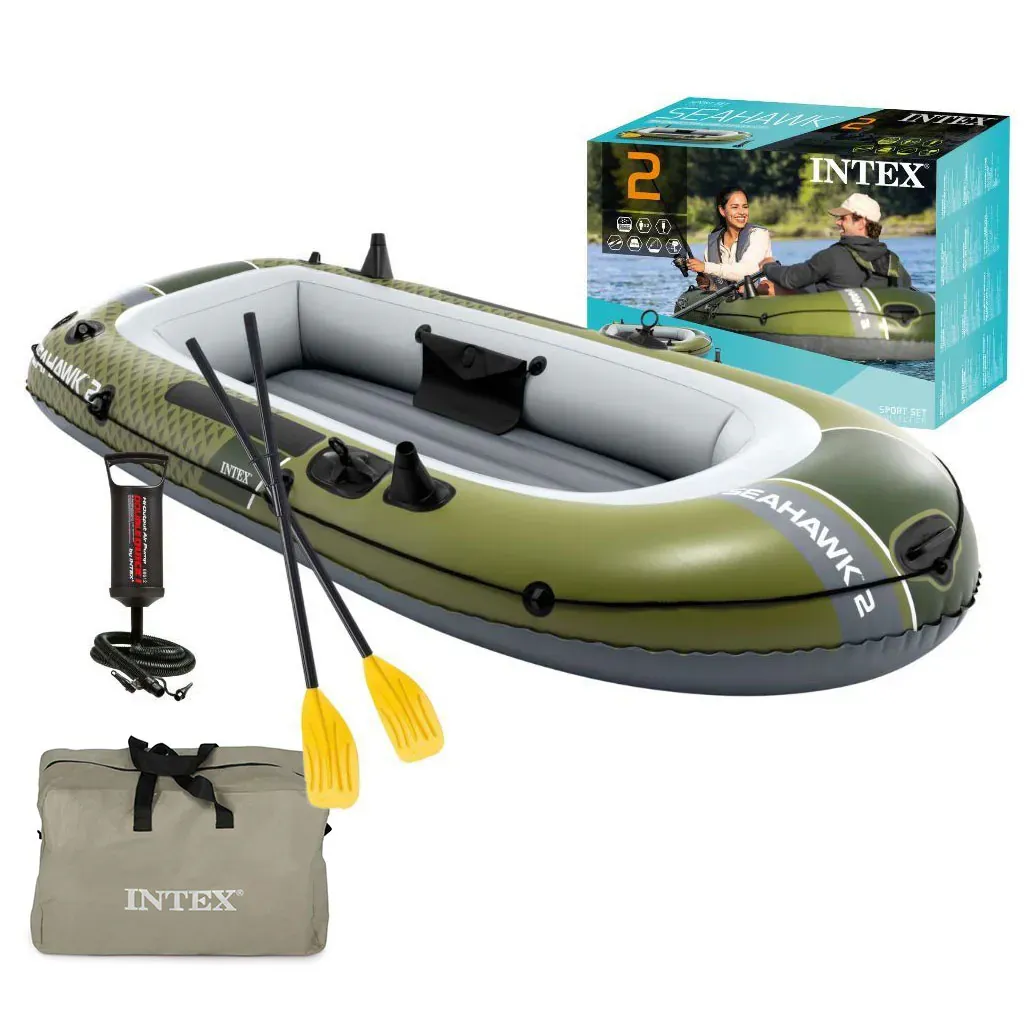INTEX napuhujući čamac Seahawk 2 za 2 osobe, s pumpom i 2 vesla, 66332 - Pribislavec