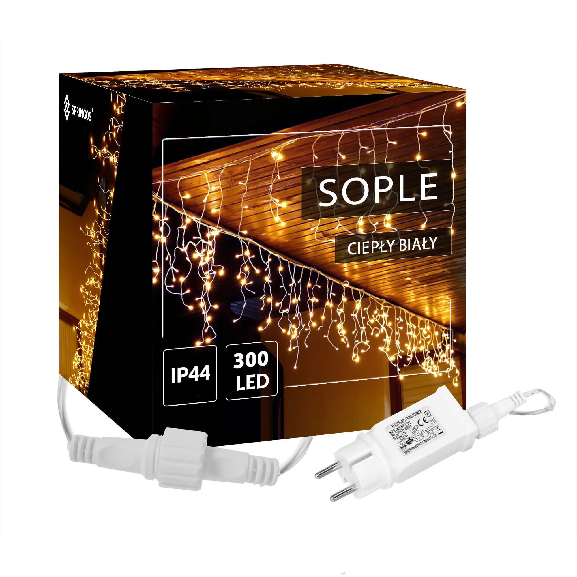 svjetlosna zavjesa u obliku ledenih siga s 300 led lampica - slika 12