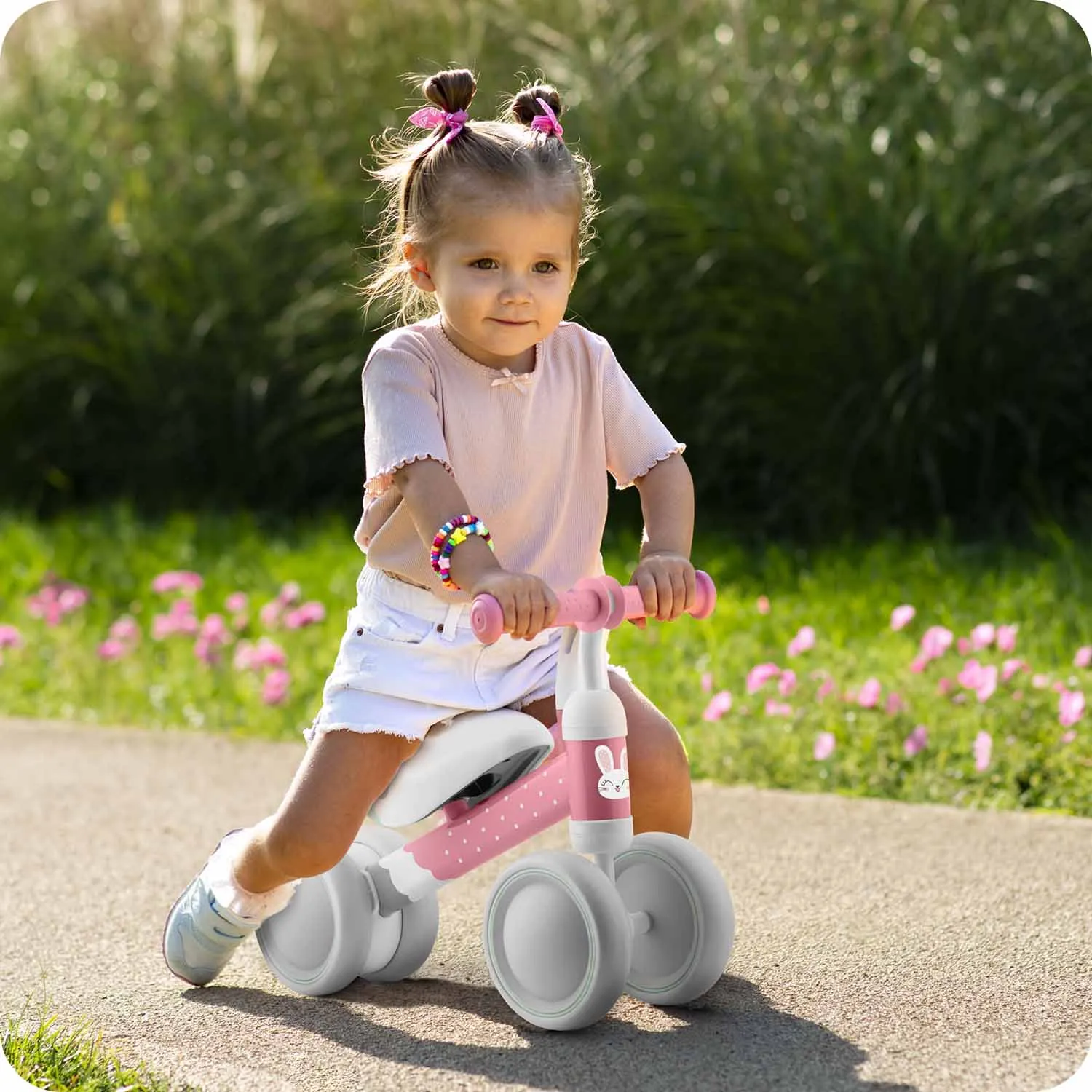 ricokids bicikl za balansiranje za malu djecu, rozi - slika 8