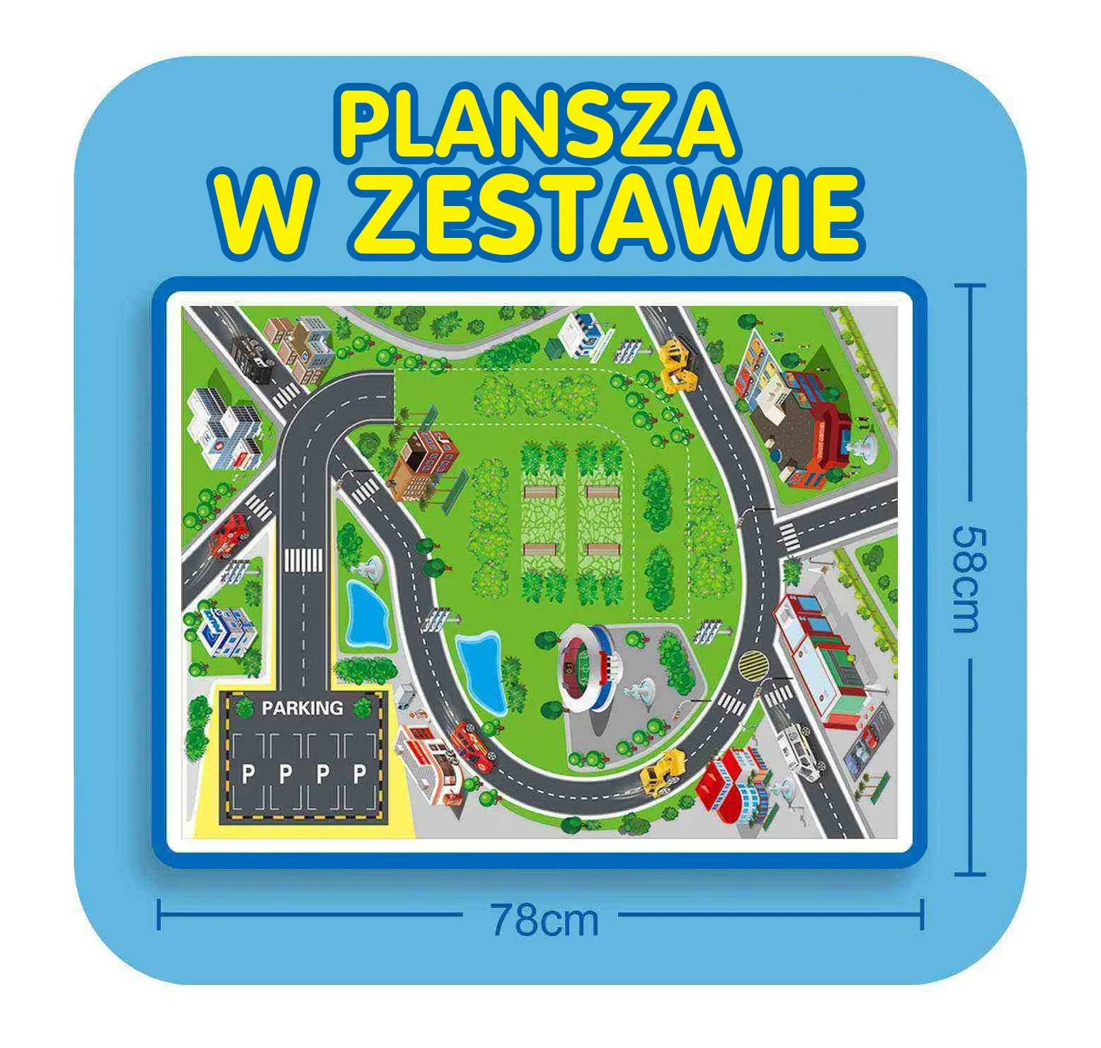 woopie rotirajuća garaža - vatrogasci 26 el. - slika 8