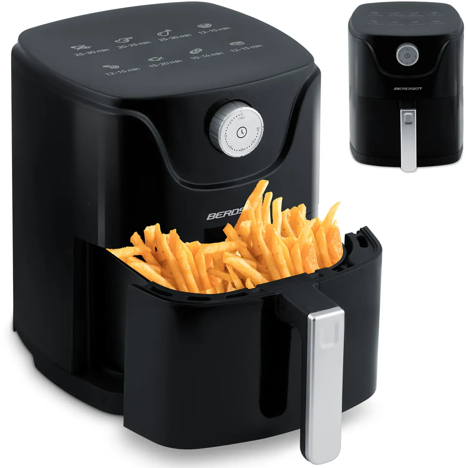 friteza na vrući zrak berdsen bd-654 – crna 2,5l - slika 2