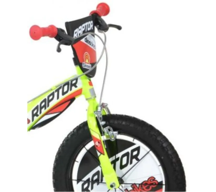 dječji bicikl 16" raptor žuti dino bikes - slika 3