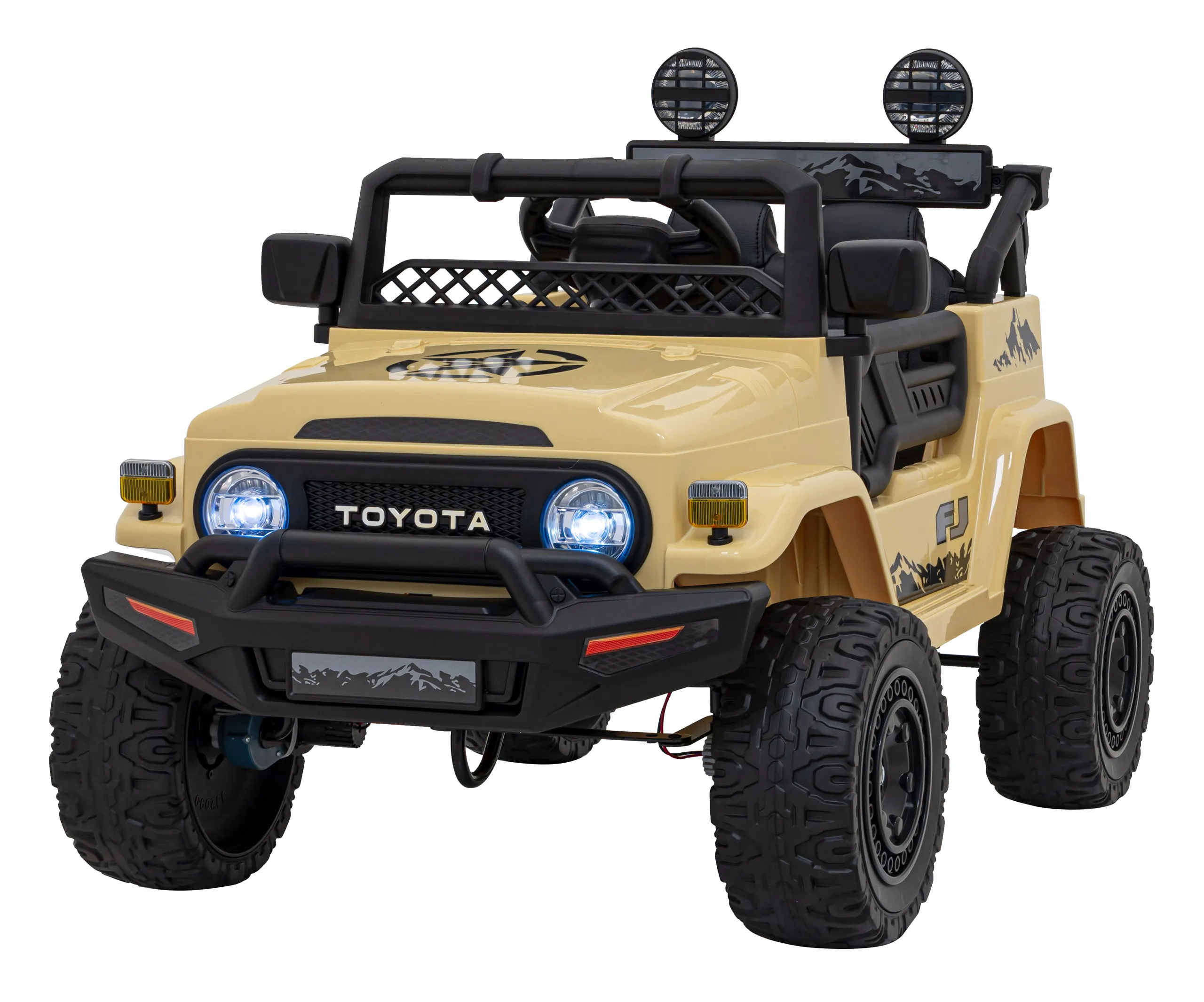 toyota fj cruiser, auto na akumulator, bež - slika 4