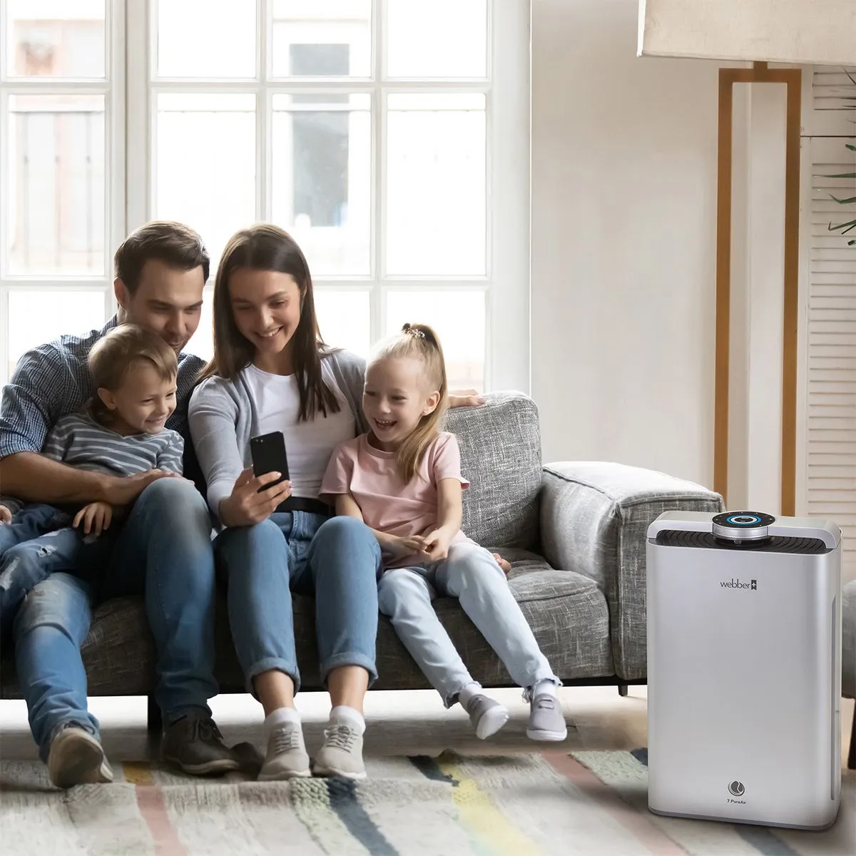 webber ap9700 wi-fi pročišćivač zraka – srebrni - slika 7
