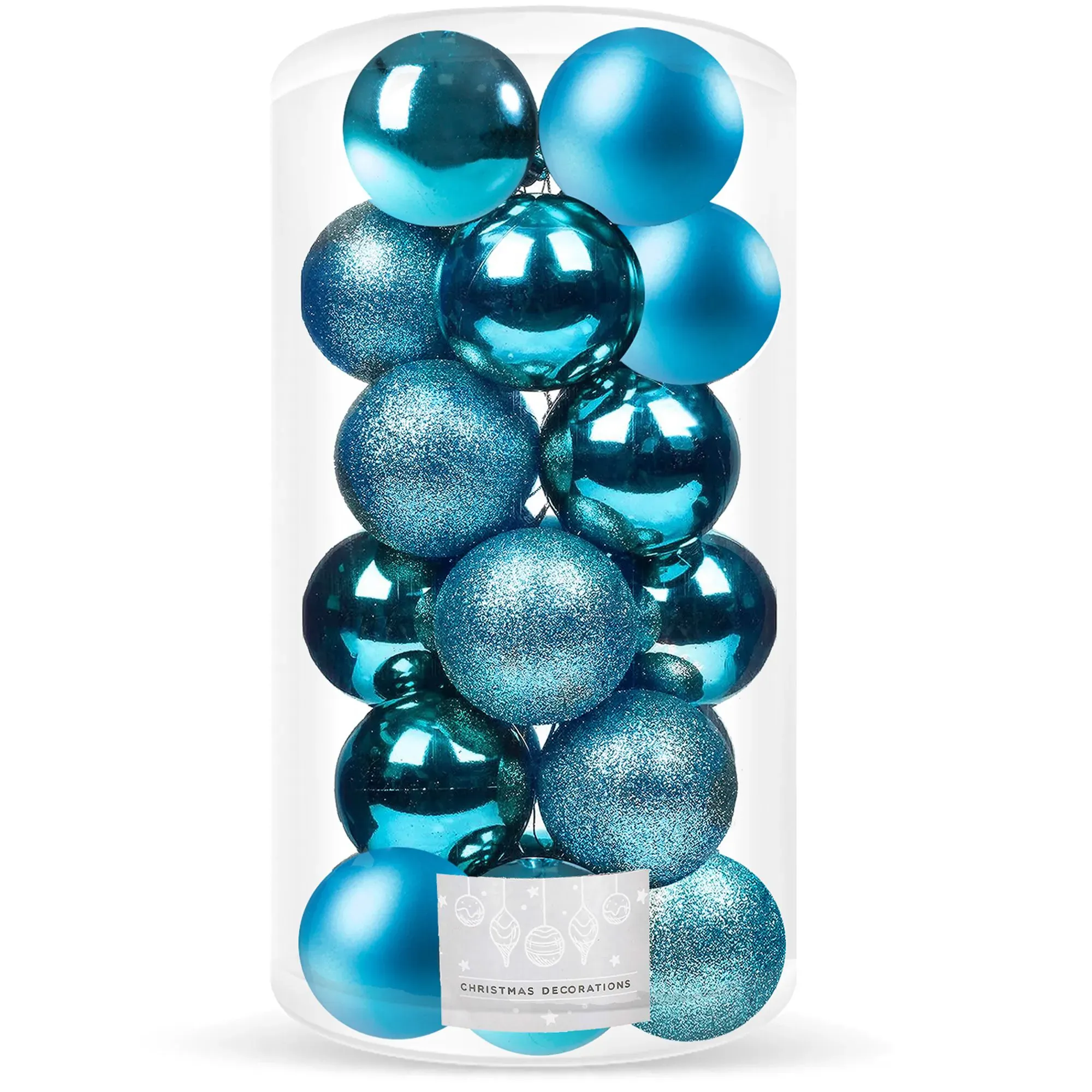 Božićne kuglice 4 cm – set od 20 komada, plave - Pribislavec