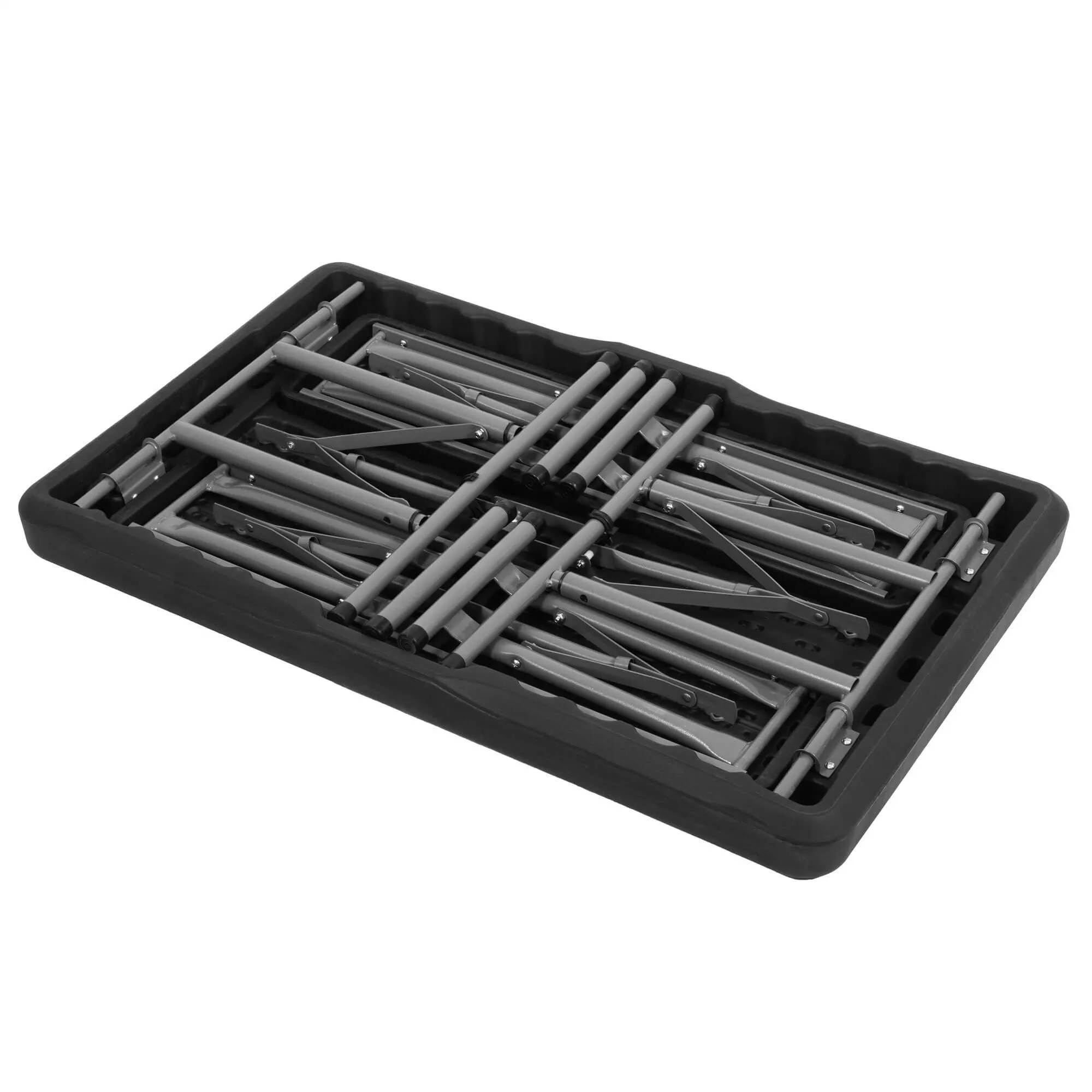 set za catering stol + klupe 105 x 65 x 69 cm crni - slika 11