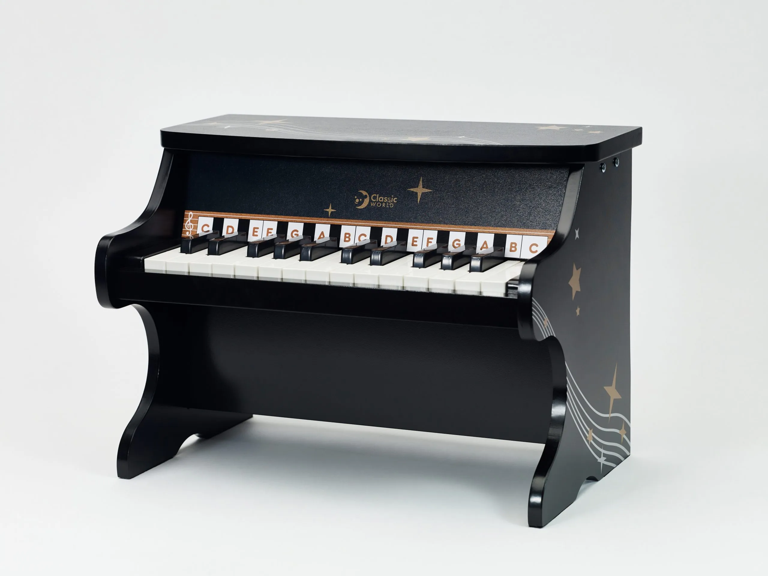 klasični svjetski piano, crni - slika 5