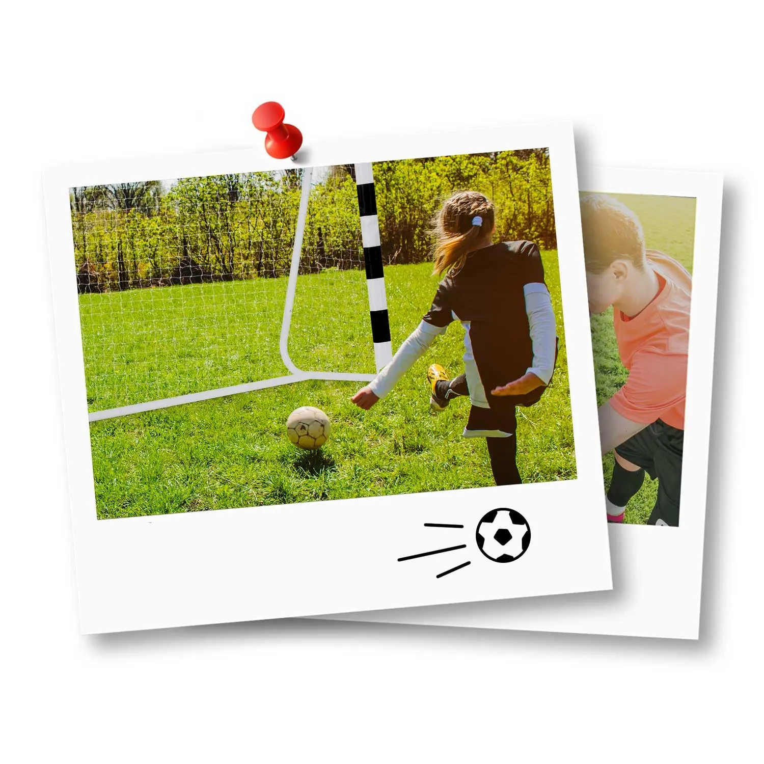 nogometni gol 300 x 160 x 90 cm ns-460 crno-bijeli - slika 8