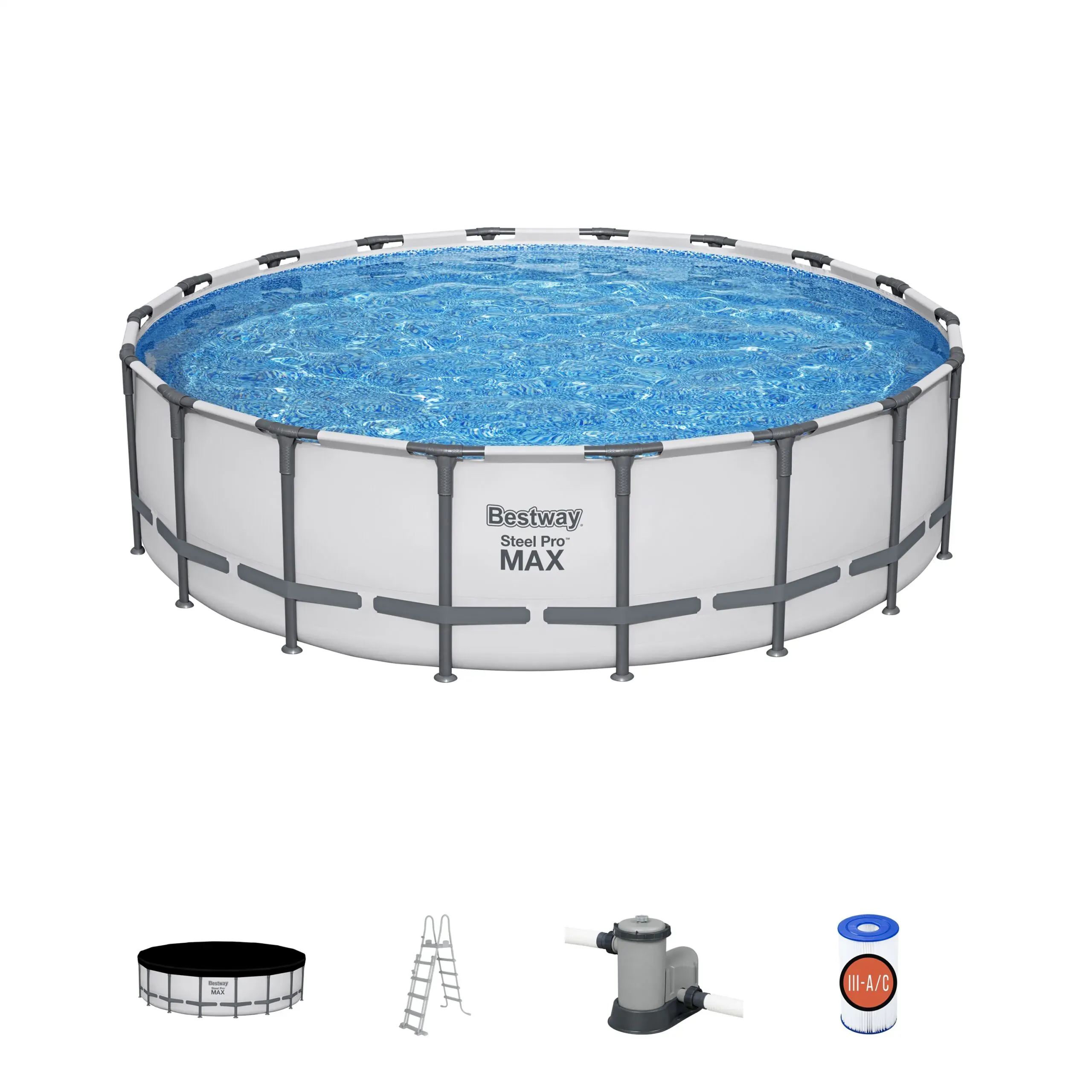 bestway montažni bazen 549x132 cm - slika 2