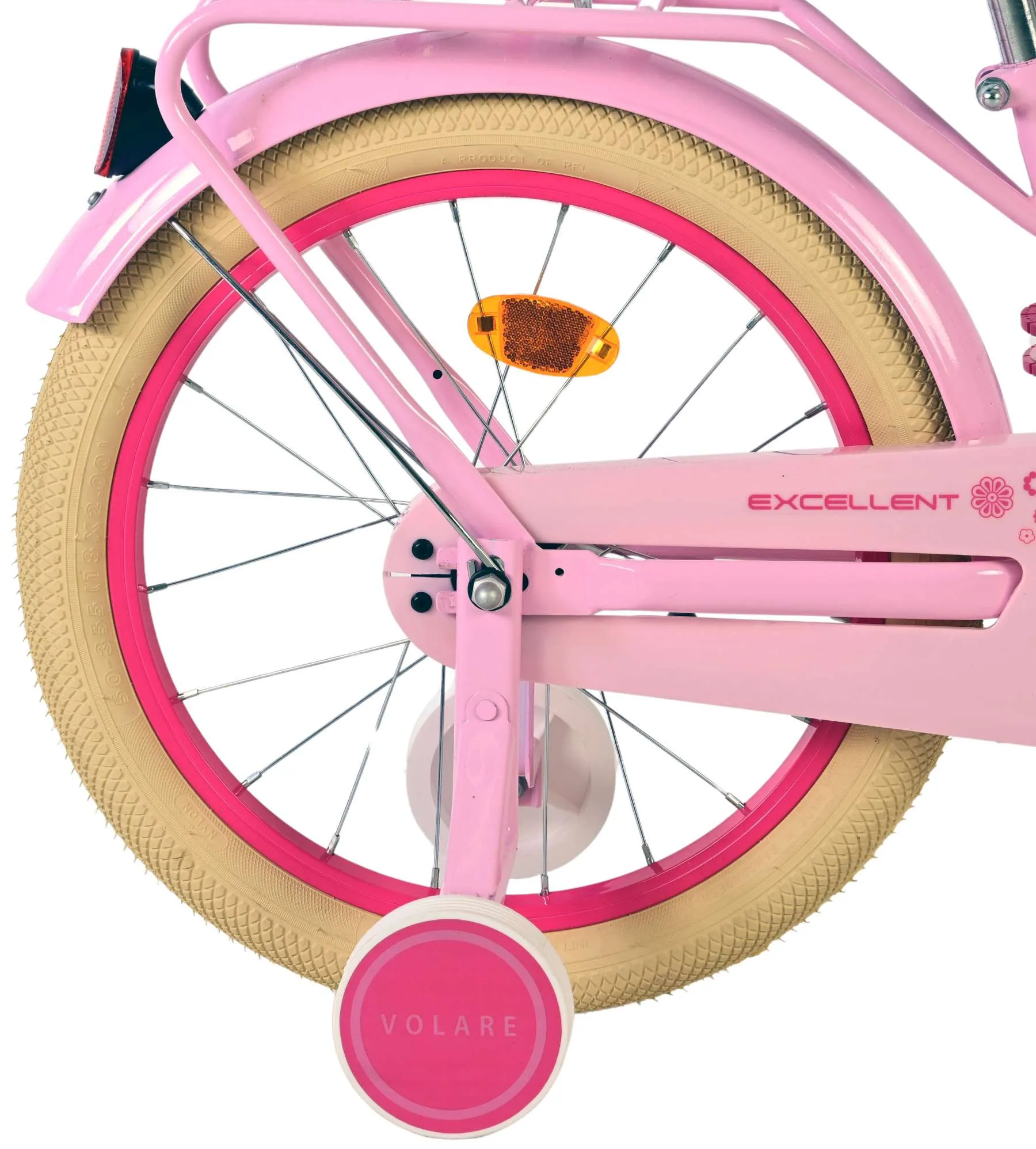 volare dječji bicikl excellent 18″ pink boje - slika 3