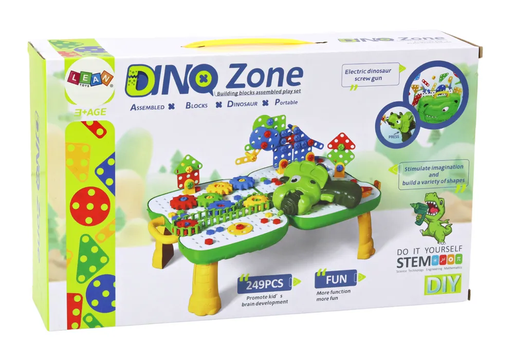 stolni kovčeg diy set puzzle dinosaur odvijač 249 komada. - slika 7