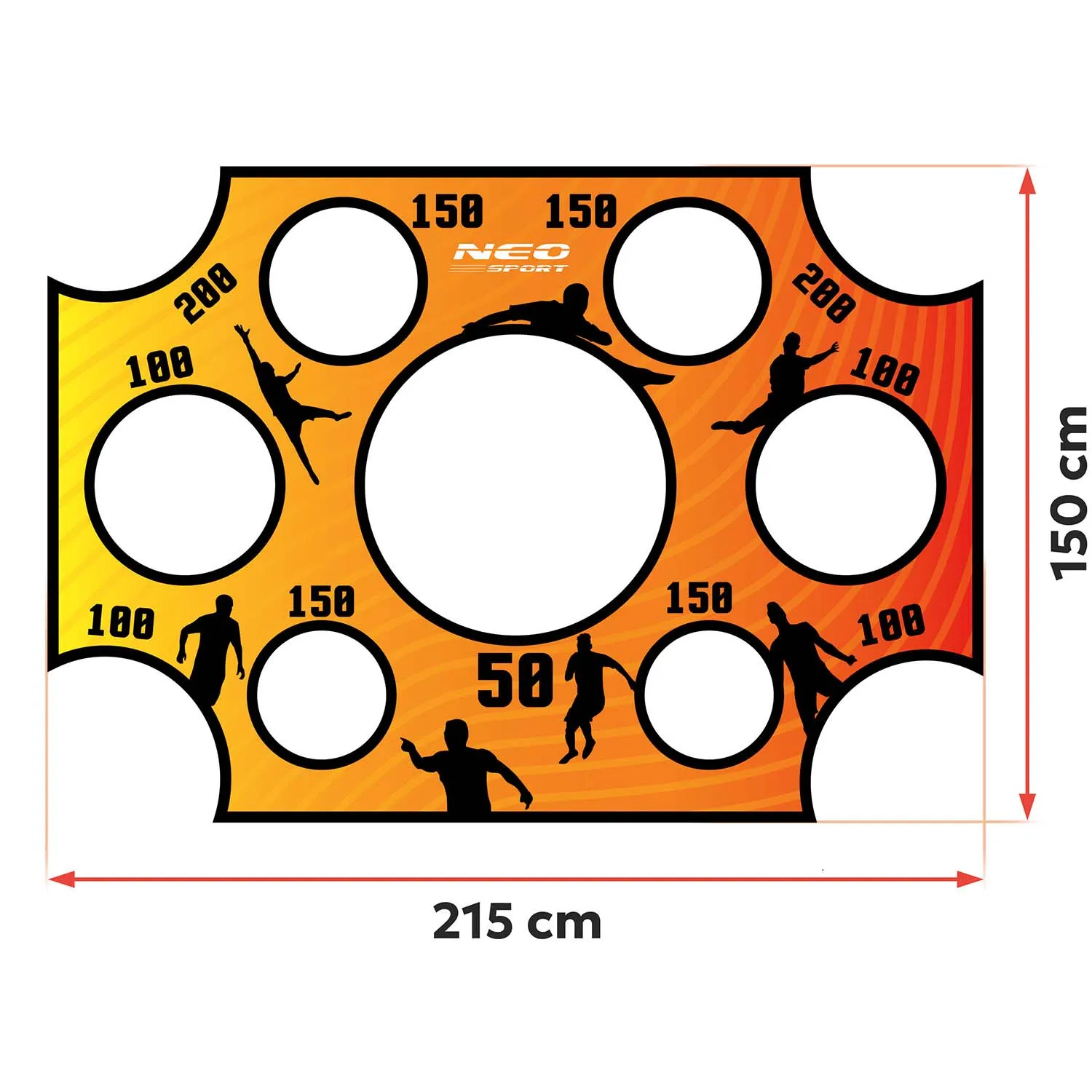 neo-sport podloga za golove 215 x 150 cm - slika 4