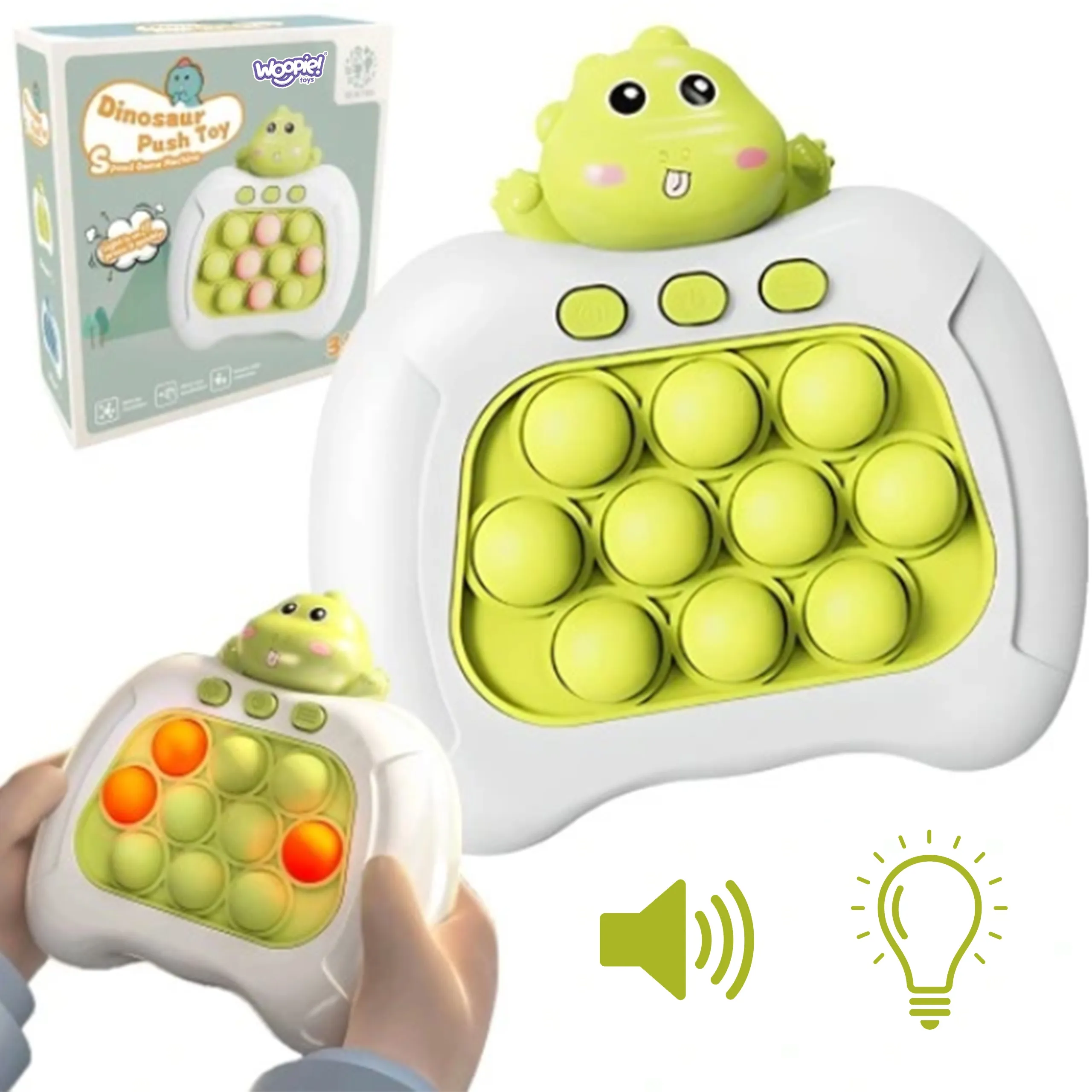 woopie igra pop it dinosaur zeleni - slika 3