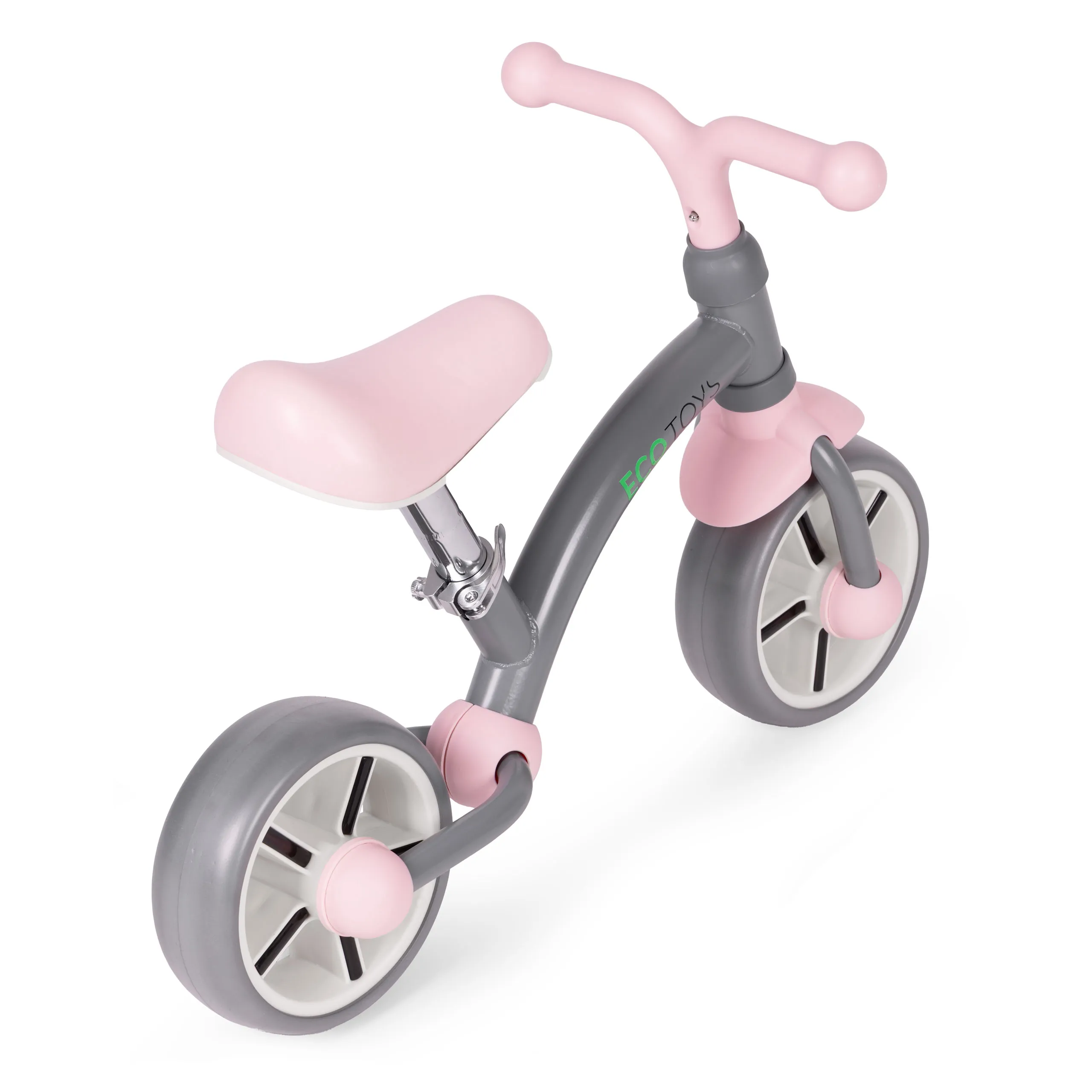 ecotoys balansni bicikl za djecu – eva kotači, podesivo sjedalo, sivi - slika 6