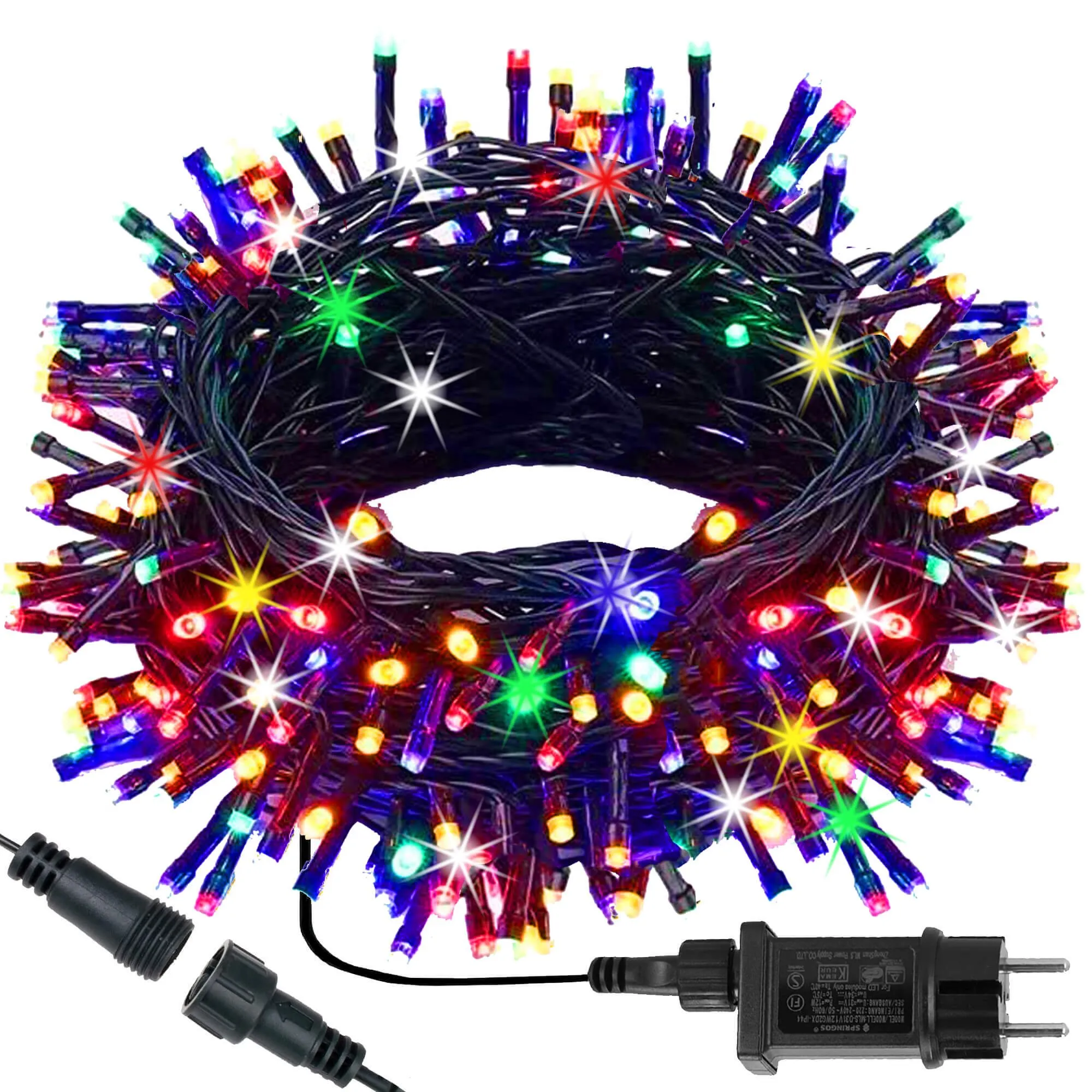 lampice za božićno drvce 300 led dioda višebojne - slika 3