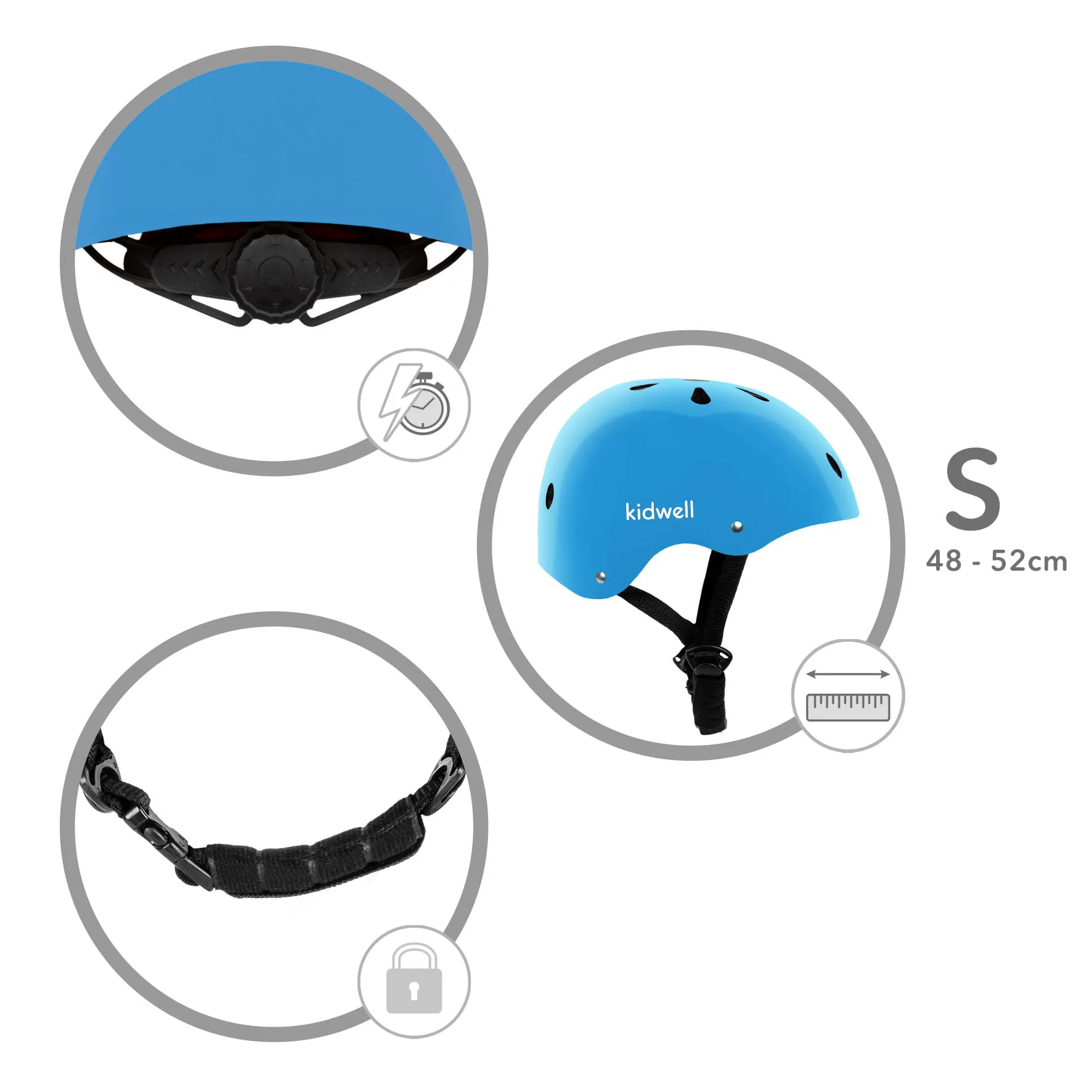 zaštitna kaciga orix ii blue s 48-52 cm - slika 9
