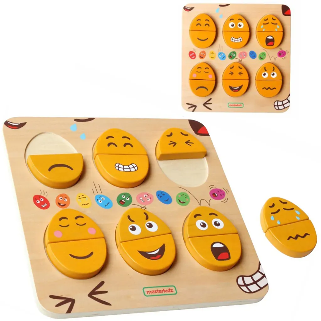 masterkidz drvena ploča za učenje emocija - slika 2