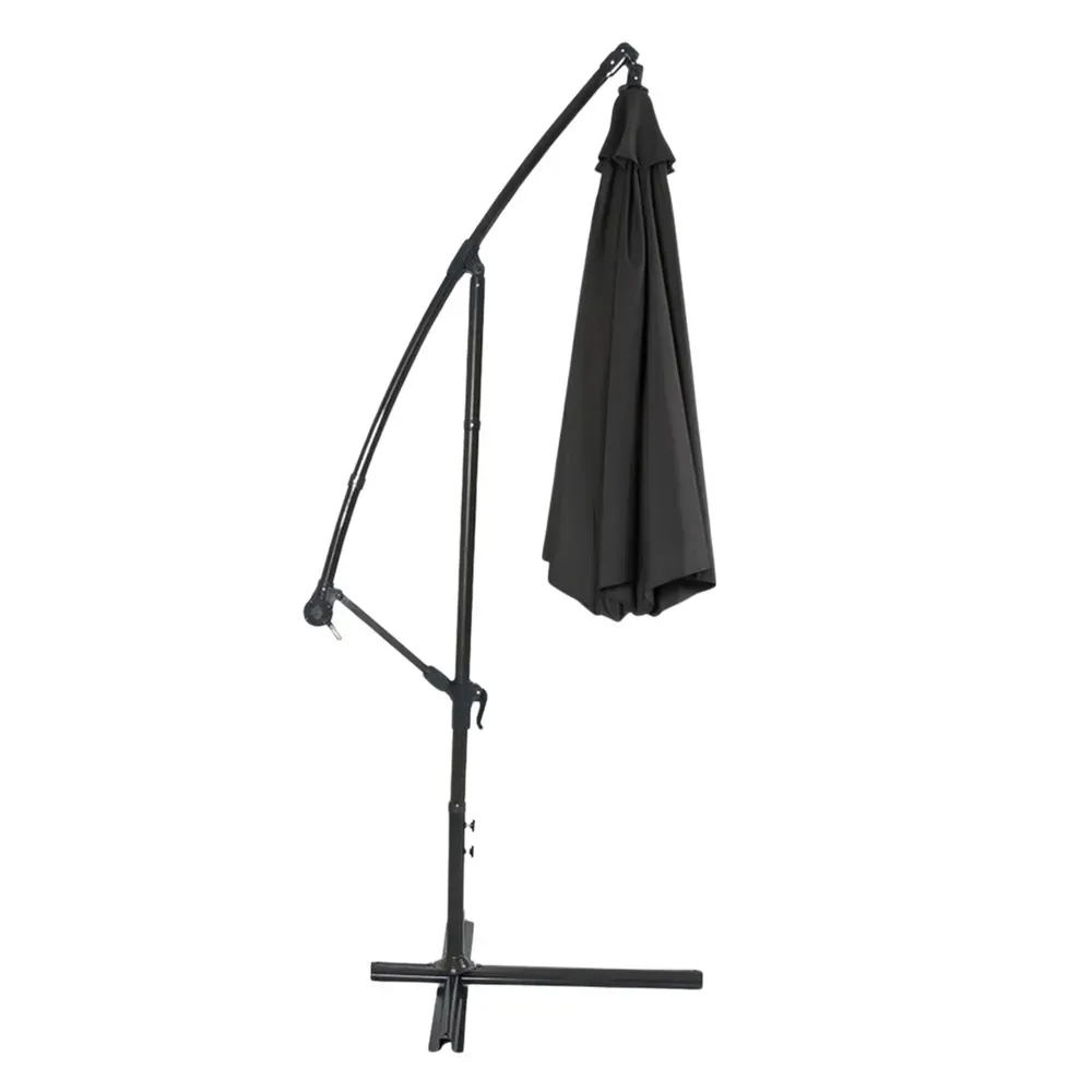 bočni vrtni suncobran s podesivim nagibom 350 x 250 cm antracit - slika 5