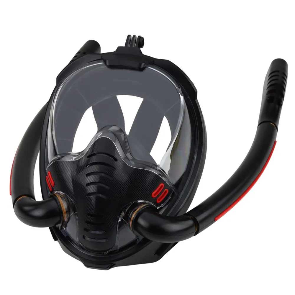 maska za ronjenje s maskom za cijelo lice, anti-fog, drytop, crna, l/xl - slika 8
