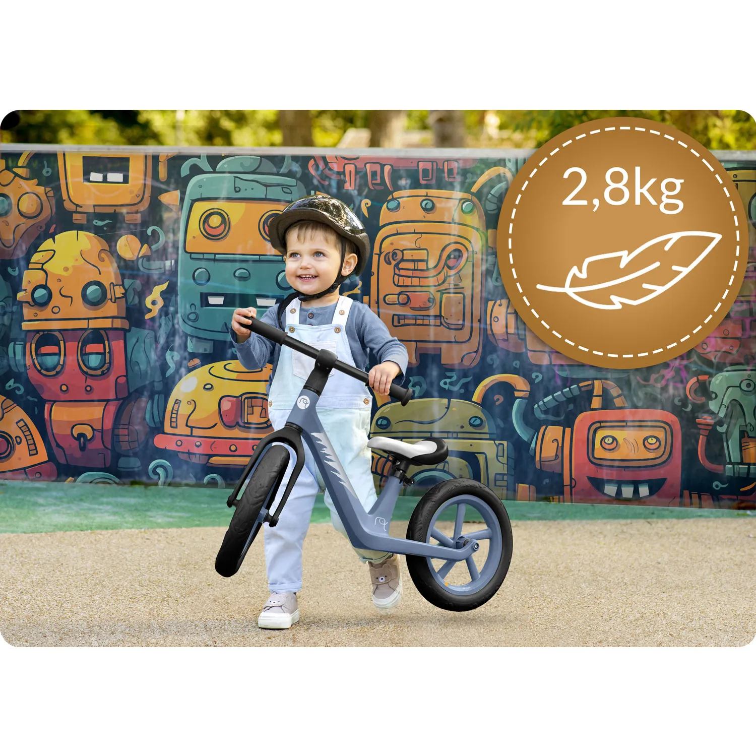 nukido light flee bicikl bez pedala, plavi - slika 9