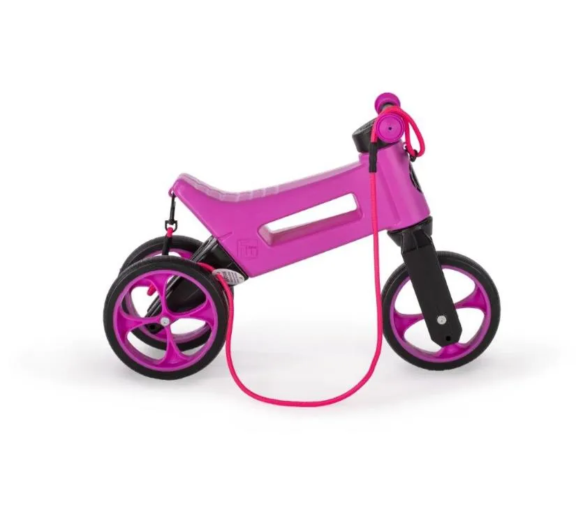 funny wheels tricikl super sport 2u1 neon roza - slika 6