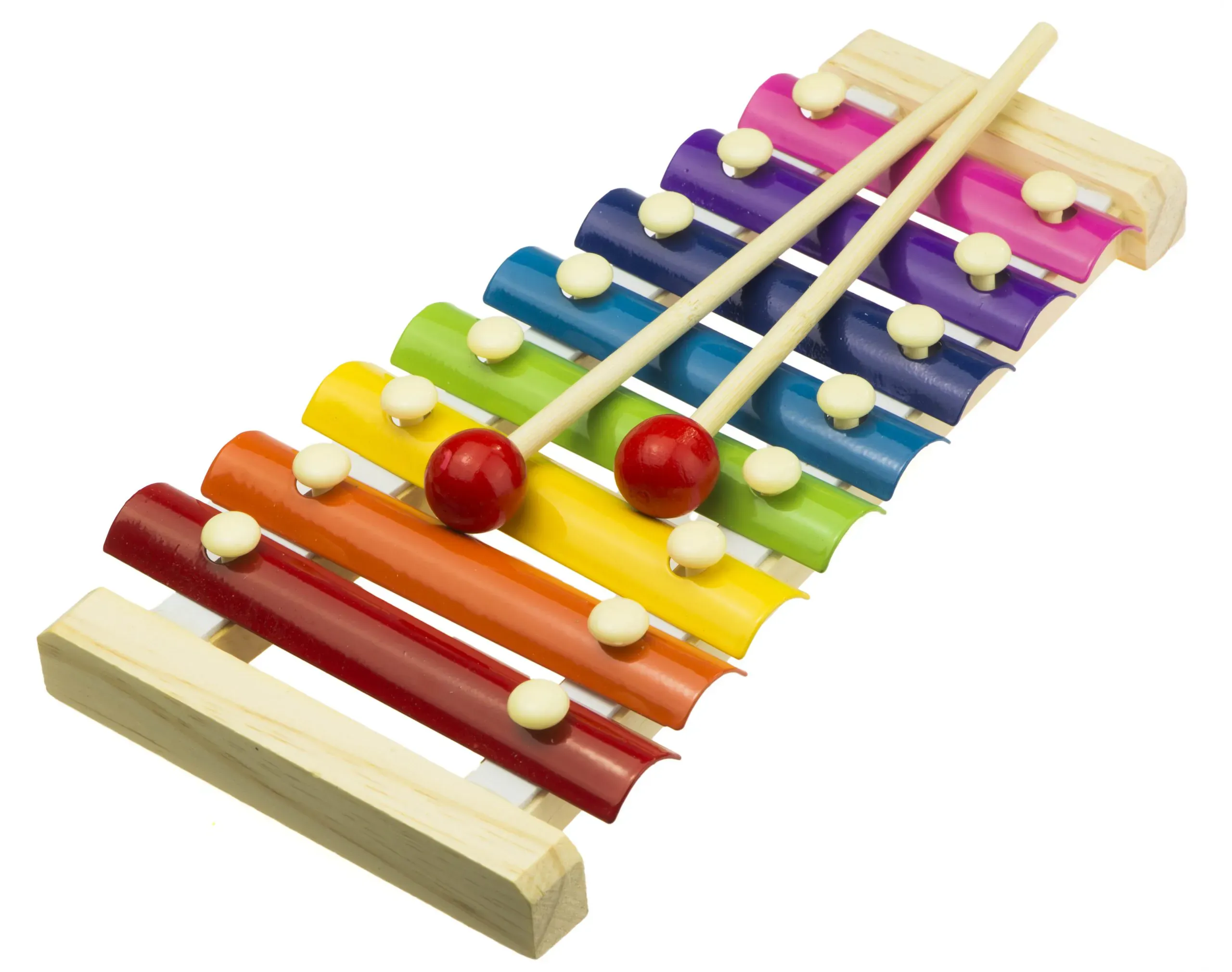 Montessori šareni drveni cimbal za djecu - Pribislavec