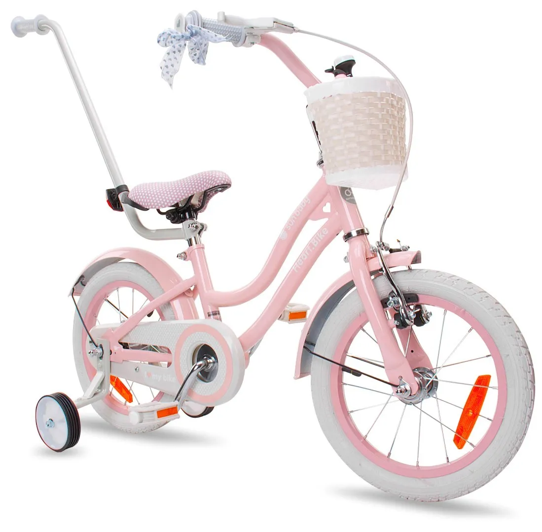 dječji bicikl 14" heart bike silver moon rozi - slika 3