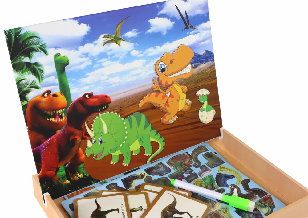 set edukativnih magnetskih slagalica s dinosaurima - slika 5