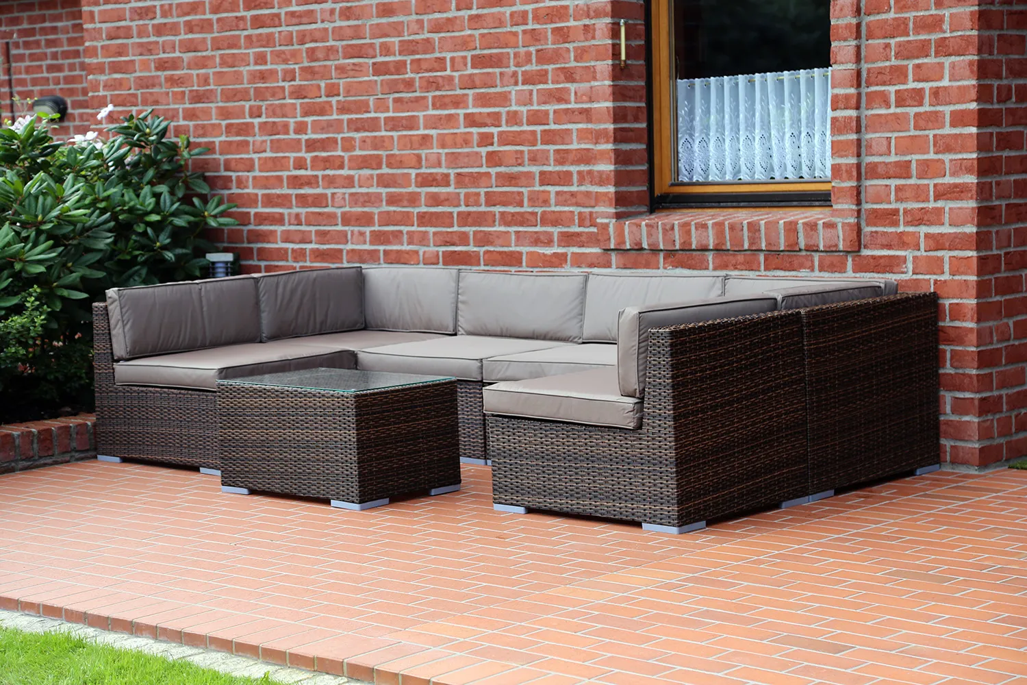 kutna sofa kansas maxi bež / bež melanž boje - slika 4