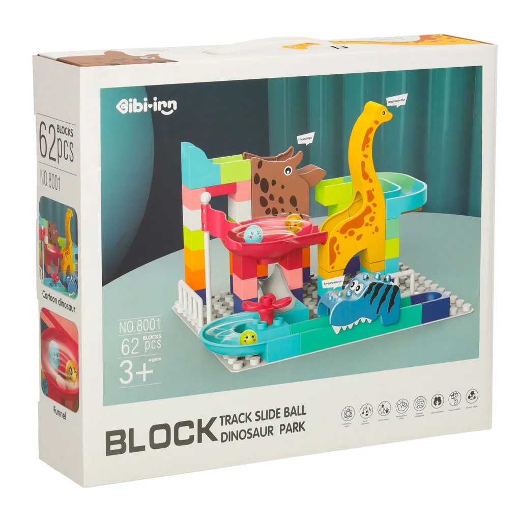 staza s loptom za dinosaure creative blocks 62 kom - slika 10