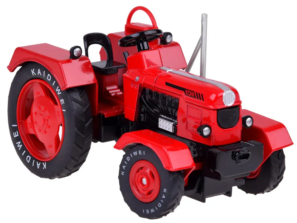 metalni crveni traktor u omjeru 1:18 - slika 8