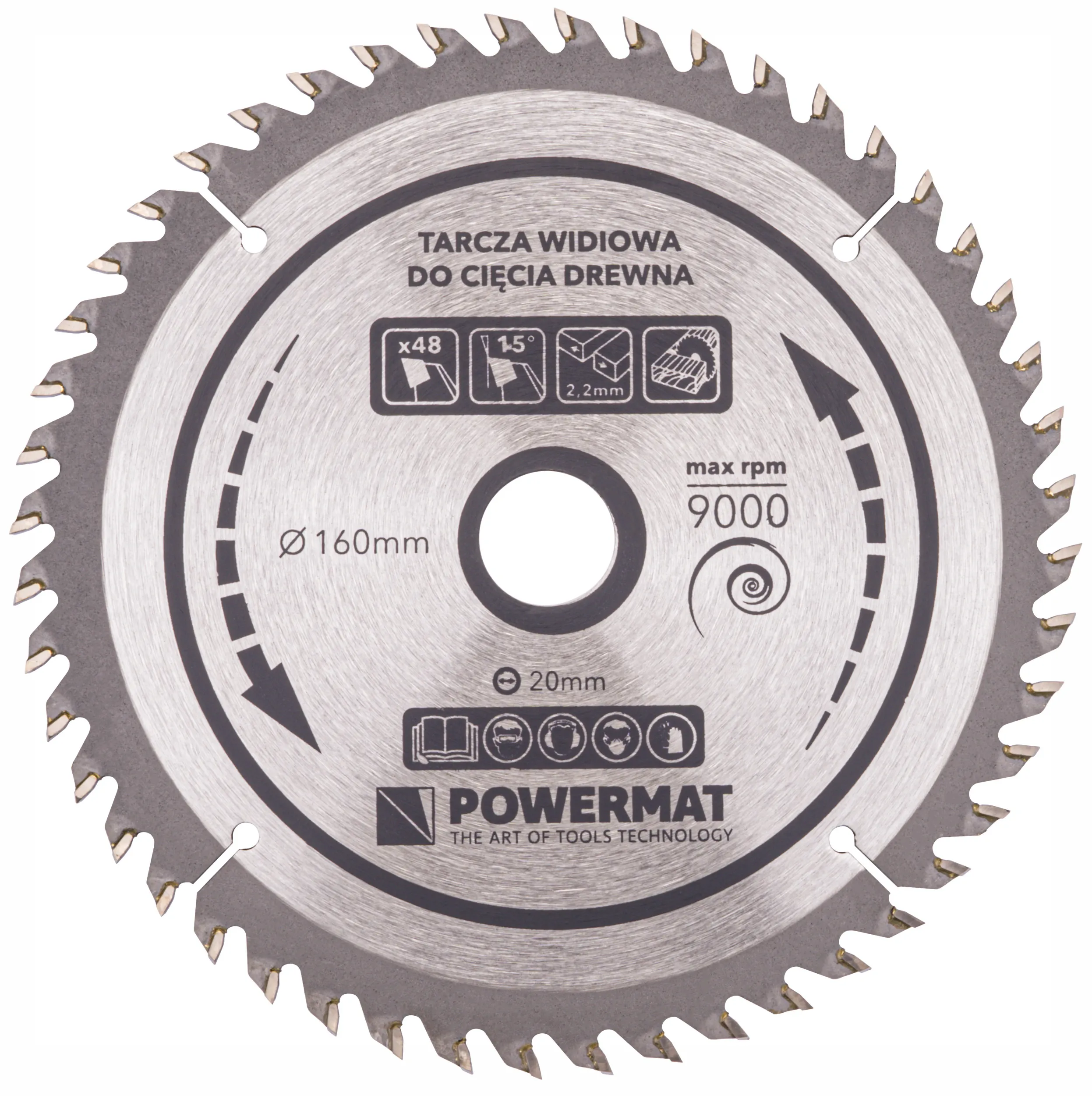 powermat disk za drvo 160x20 mm, 48 zuba - slika 7