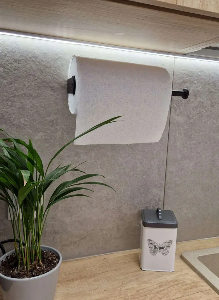 stalak za papirnate ručnike 31cm crni - slika 9