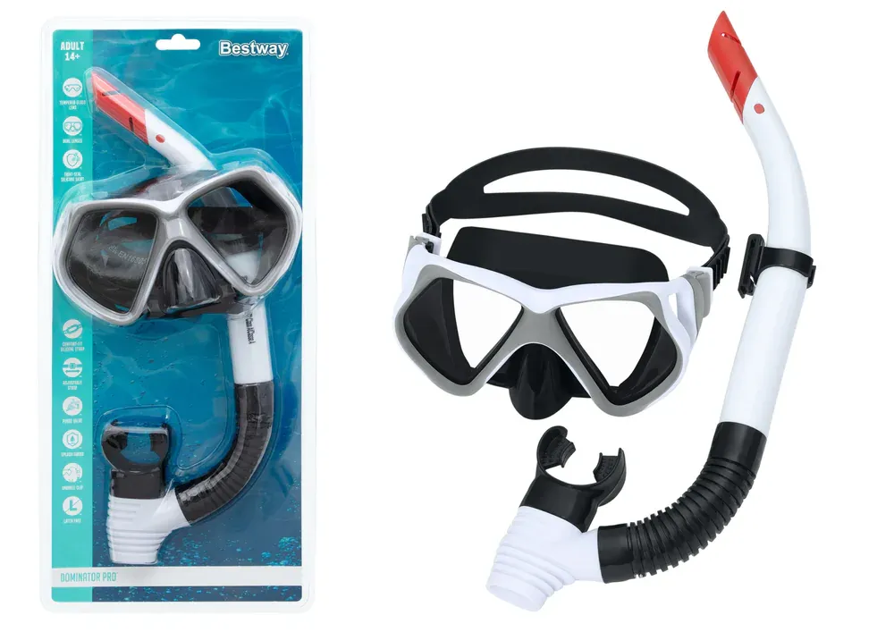bestway 24069 ronilački set bijeli - slika 2