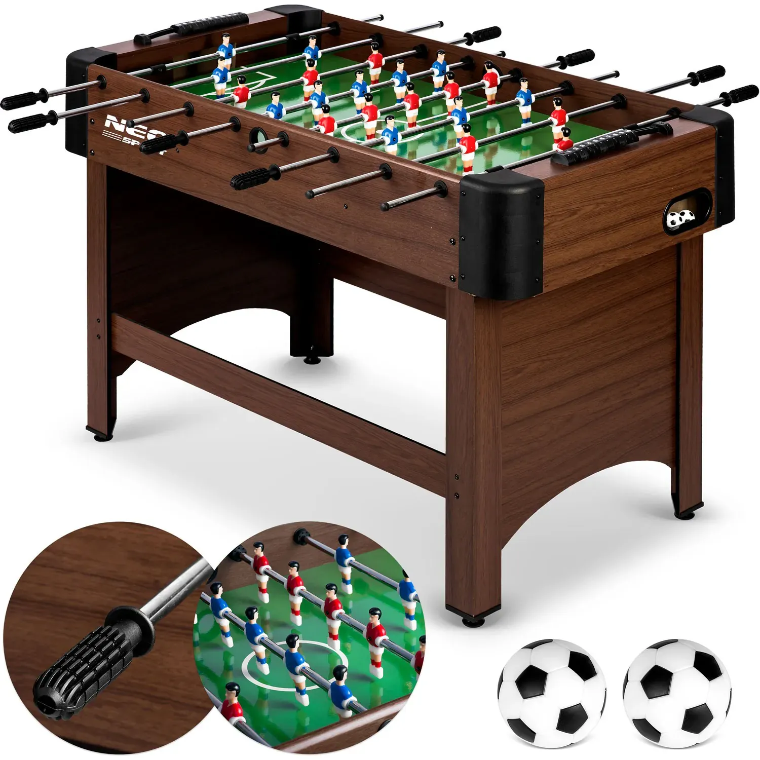Neosport stol za mali nogomet 118x61x79 cm ns-804 tamno smeđa - Pribislavec