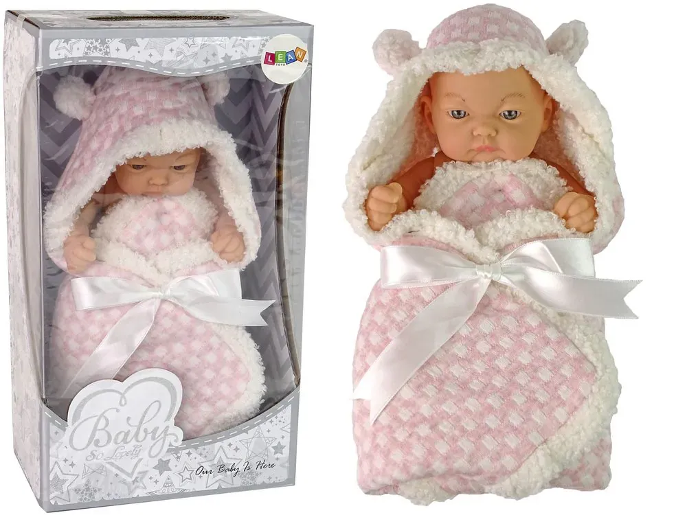 lutka u dekici 24cm roza - slika 2