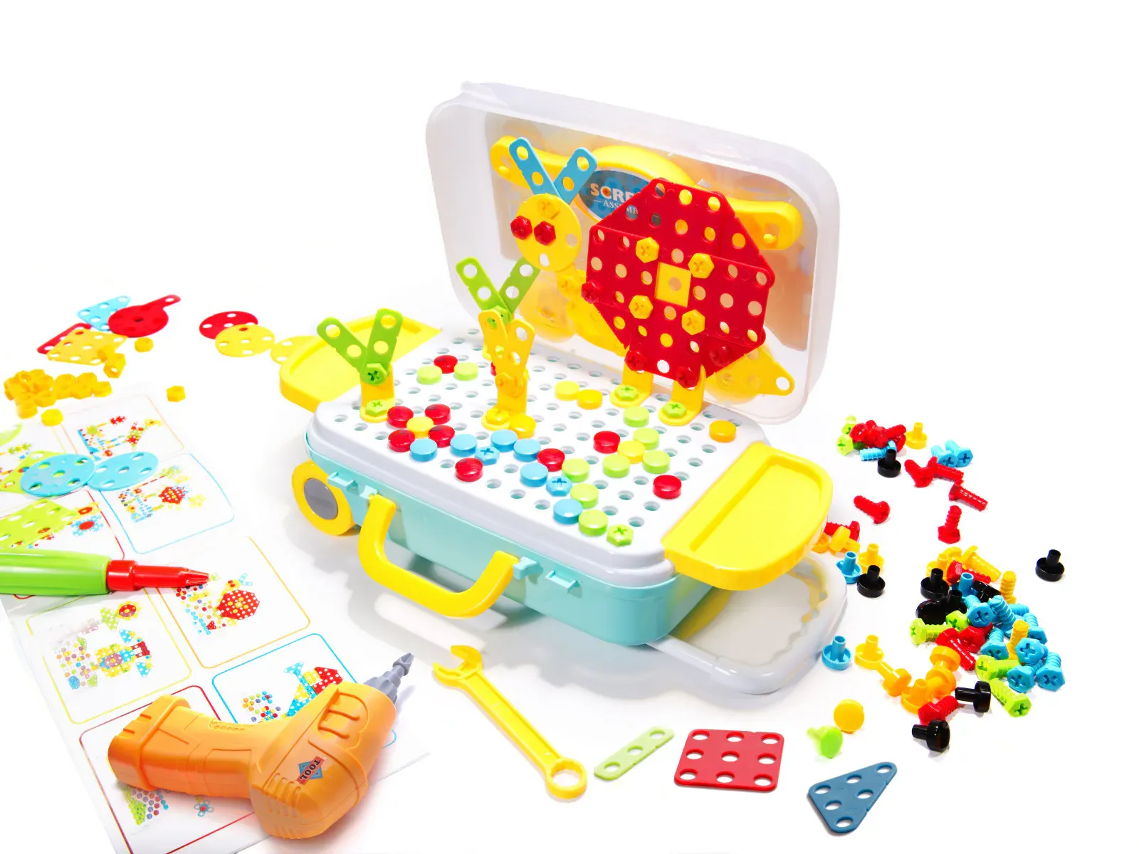 set odvijač bušilica vijci diy 258 elemenata - slika 2