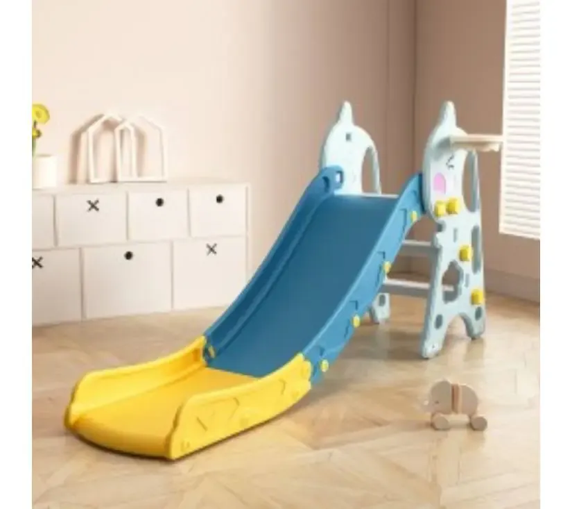 MamaKids dječji tobogan za dvorište i igraonicu, plavo žuti 160 cm - Pribislavec